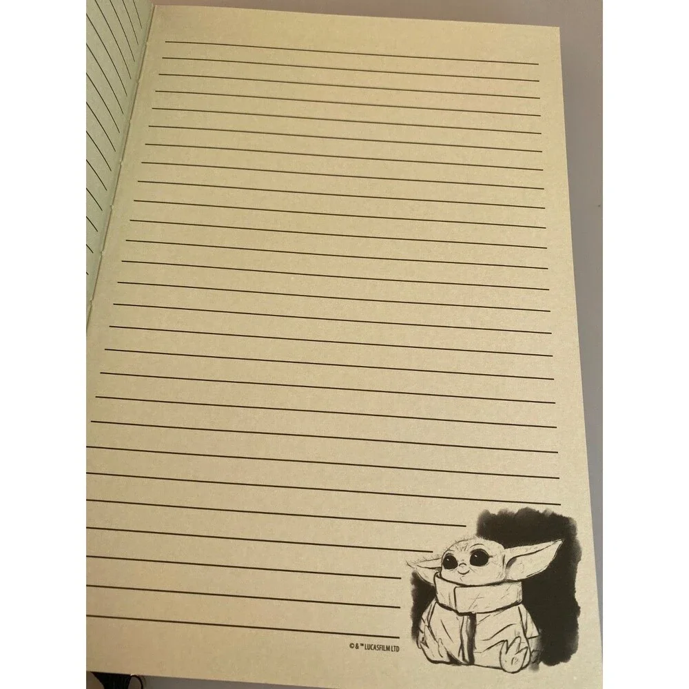 Disney Star Wars: The Mandalorian The Child Yoda Grogu Notebook writing NWT